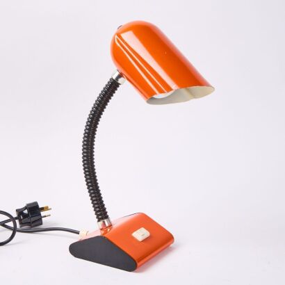 A 1970s Italian Orange Space Lamp