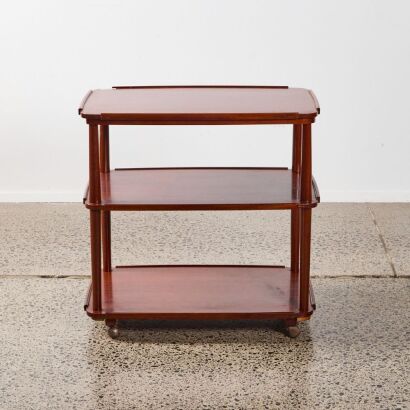 A Mid-Century Mahogany Drinks Trolley