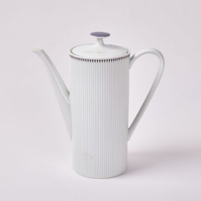 A German Arzberg White Coffee Jug Set