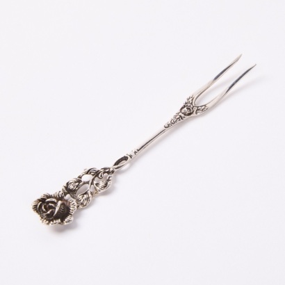 A Vintage Albert Bodemer 835 Silver Lemon Fork