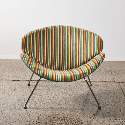 A Pierre Paulin Orange Slice Style Chair