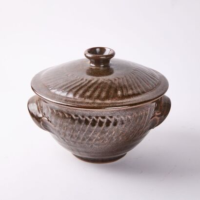 A Large Mirek Smisek Pottery Casserole Dish
