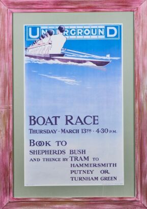 A Framed Reproduction Vintage London Underground Poster