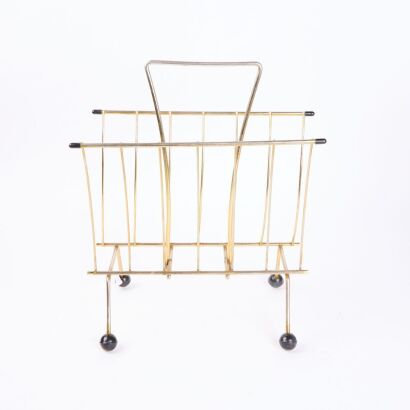 A Retro Steel Magazine Rack