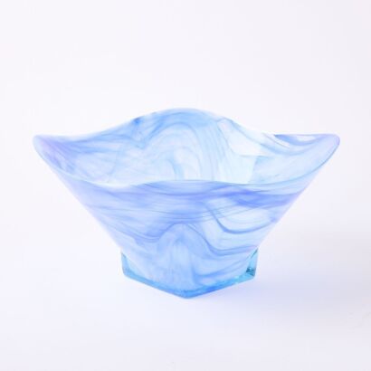A Blue Art Glass Vase