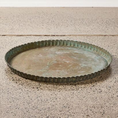 An Oversize Copper Tray