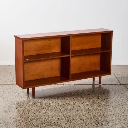 A Mid-Century Solid Mahogany Shelf Unit by Fowler and Drummond