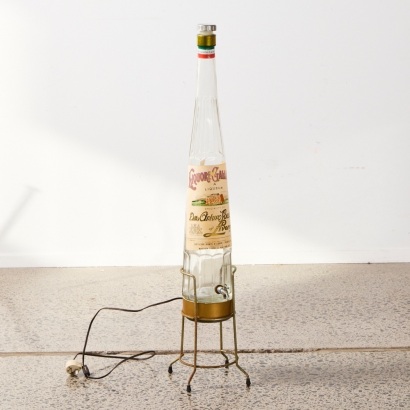 A Liquor Galliano Glass Table Lamp