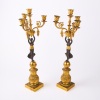 A Pair of Reproduction French Empire Period Bronze Gilt Candelabras - 3