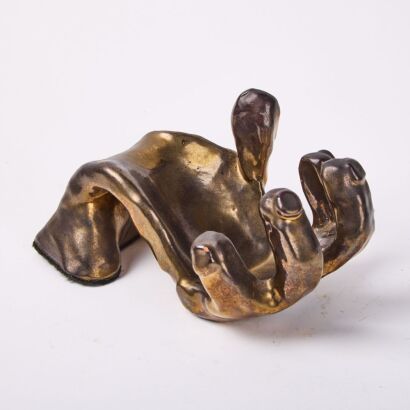 A Peter Winslade 'Handstand' Wine Bottle Holder