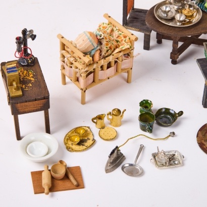 A Collection of Dolls House Furniture & Accessories