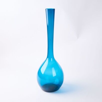 A Large Blue Mid-Century Specimen Vase