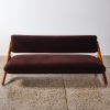 A Mermelada Estudio Espresso Brown Velvet Sofa - 2