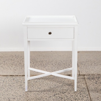 A White French Country Style Side Table