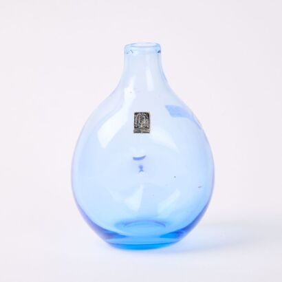 A Scandanavian Dimpled Glass Vase