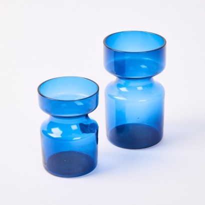 Two Scandanavian Waisted Vases