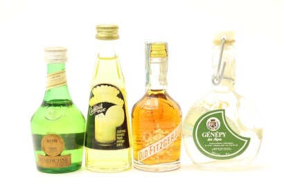 (1) Mixed Liquor Miniatures, 4 Bottles Sold as One Lot