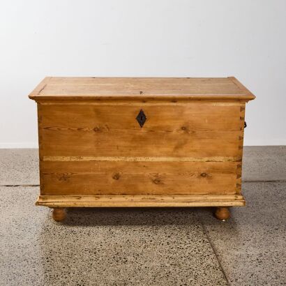 An Impressively Large Baltic Pine Chest