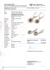 14ct White Gold Sapphire and Diamond Earrings - 2