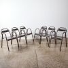 A Suit Of Six Rare Metal Thonet Chairs 1950s - 2