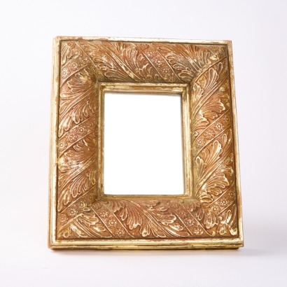 A Small Gilt Framed Mirror