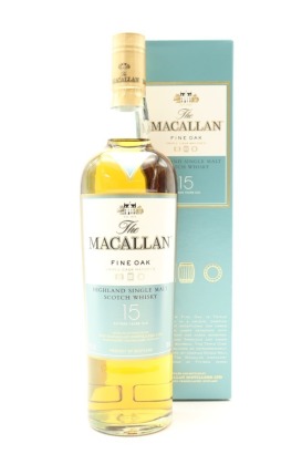 (1) The Macallan Triple Cask Matured Fine Oak 15 Year Old Single Malt Scotch Whisky, 43% ABV (GB)