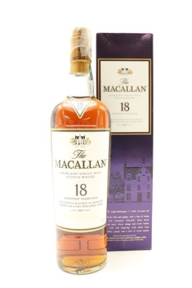 (1) The Macallan 18 Year Old 2017 Release Sherry Oak Single Malt Scotch Whisky, 43% ABV (GB)