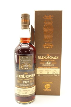 (1) Glendronach 1992 Olorosso Sherry Butt 28 Year Old #366 Single Malt Scotch Whisky, 57.1% ABV (GB)