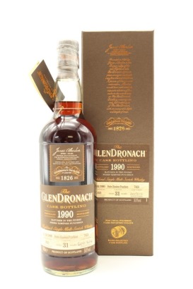 (1) Glendronach 1990 PX Puncheon Butt 31 Year Old #7423 Single Malt Scotch Whisky, 56.9% ABV (GB)