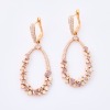 18ct Rose Gold, 2.83ct Fancy Purplish Pink Diamond Drop Earrings
