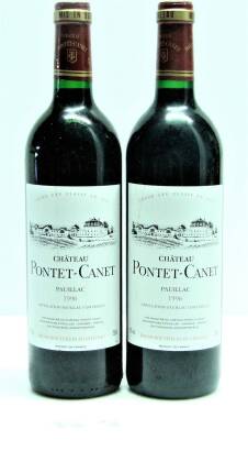 (2) 1996&nbsp;Chateau Pontet Canet, Pauillac