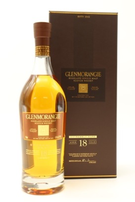 (1) Glenmorangie 18 Year Old Extremely Rare Single Malt Scotch Whisky, 43% ABV (GB)