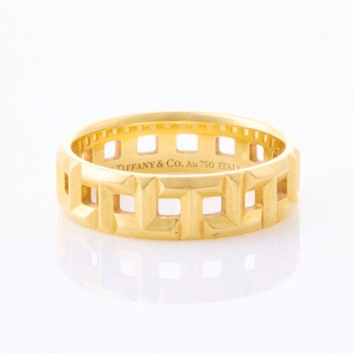 Tiffany & Co, 18ct Yellow Gold, Tiffany "T" Ring, Size N 1/2