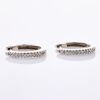 9ct White Gold, .08ct Diamond Set Huggie Earrings