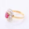 14ct Yellow / White Gold, Modern, 1.10ct Ruby / .61ct Diamond Ring - 2