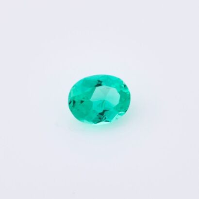 A Loose .33ct Colombian Oval Cut Emerald