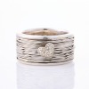 Pasquale Bruni, 18ct White Gold, .10ct Diamond /Spun Wire Ring