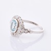 9ct White Gold, .35ct Diamond / 1.70ct Aquamarine Ring - 2