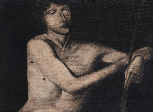 TONY FOMISON John the Baptist, from Caravaggio's St John with Ram