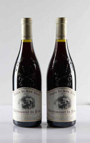 (2) 2004 Usseglio Cuvee de Mons Aieul Chateauneuf du Pape