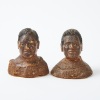 A Pair of Colonial Kauri Gum Busts