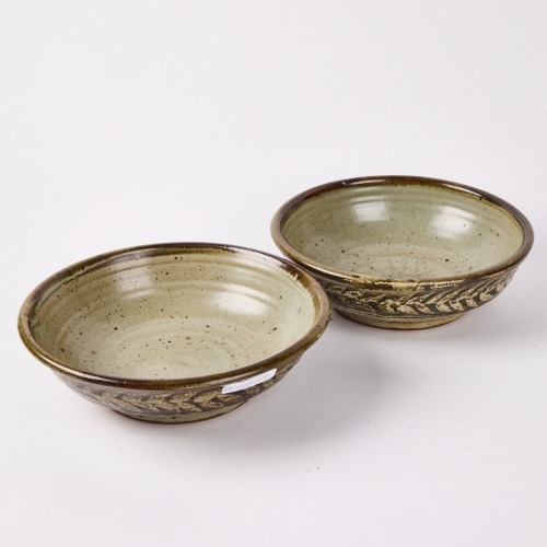 Two Large Mirek Smisek Serving Bowls