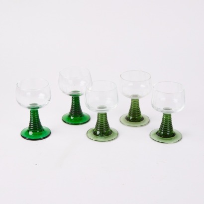 A Set of Five Beehive Glasses