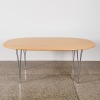 A Fritz Hansen Superellipse Table By Piet Hein & Bruno Mathsson