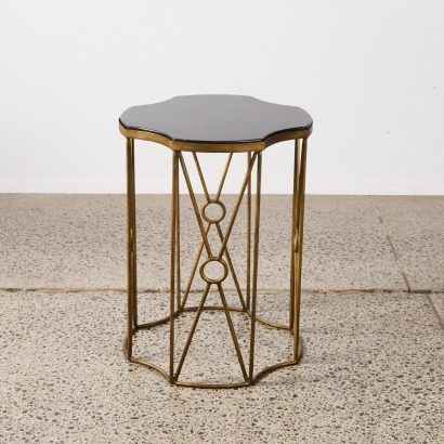 A Geometric Base Side Table