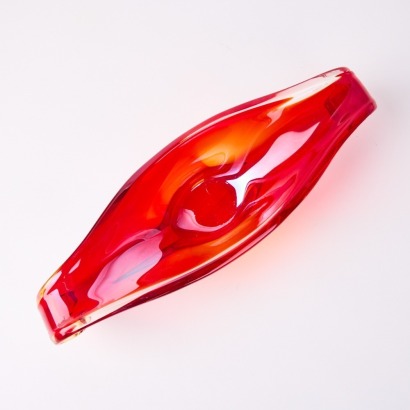 A Red Ruby Glass Vase
