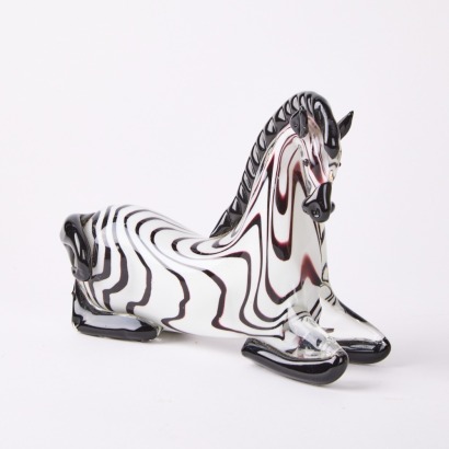 A Murano Art Glass Zebra