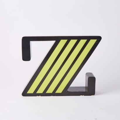 A Retro Deco Style 'Z' Sign Letter