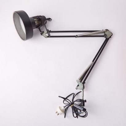 A Black Industrial Lamp