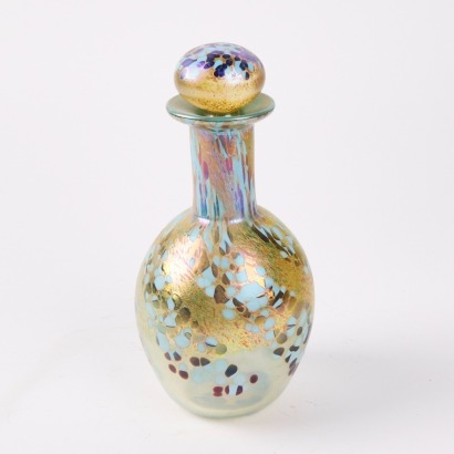 An Artglass Bottle Signed and Dated 1988